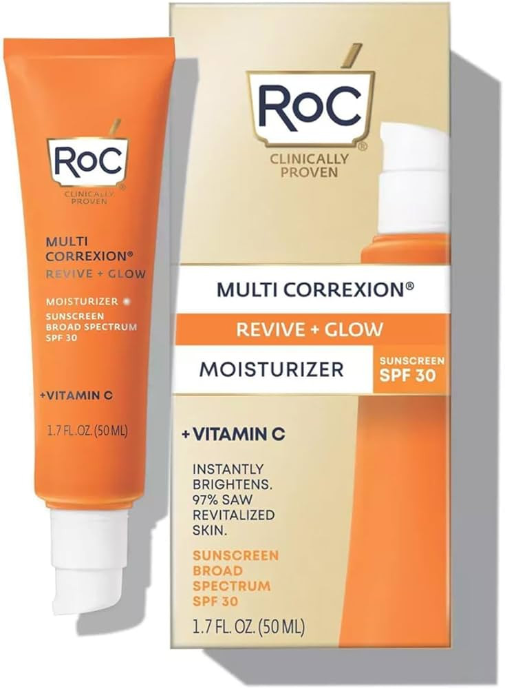 RoC Multi Correxion Revive + Glow, 10% Active Vitamin C Serum for Face, Daily Anti-Aging Wrinkle ... | Amazon (US)