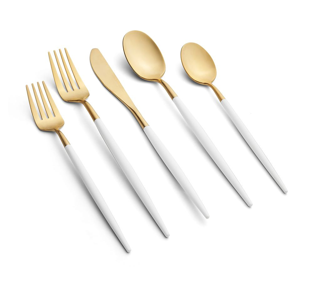 Gracelynn Stainless Steel 20-Piece Flatware Set | Pottery Barn (US)