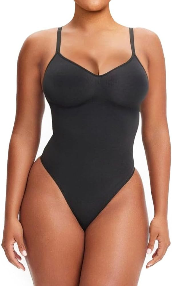 slims Shapewear Tummy Control Bodysuit Thong or Brief: Sculpting Shaper Tank Top Shapewear Bodysu... | Amazon (US)