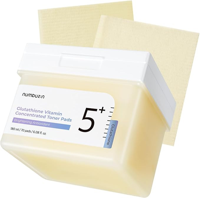 numbuzin No.5 Toner Pads | Vitamin-Niacinamide Concentrated Pad | Double-Sided | Glutathione, Nia... | Amazon (US)