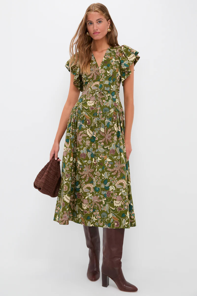 Lichen Darya Drop Waist Midi Dress | Tuckernuck (US)