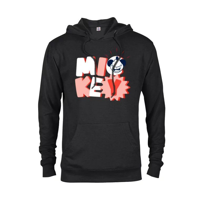Disney Mickey Mouse All Smiles - Pullover Hoodie for Adults - Customized-Black | Walmart (US)