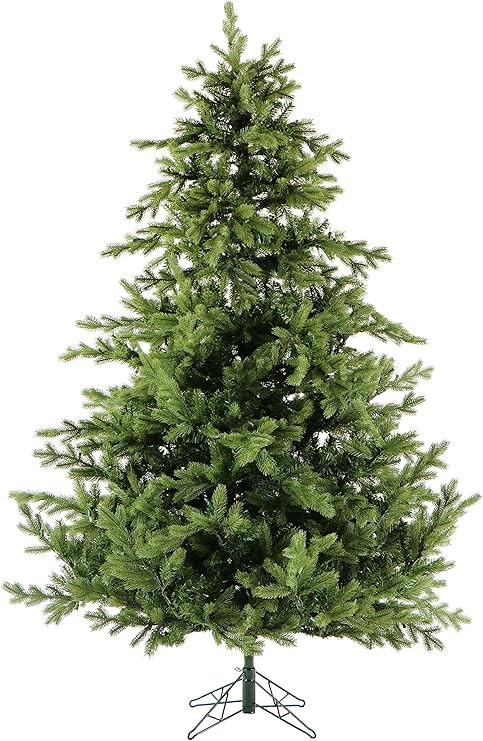 Fraser Hill Farm 7.5-Ft. Foxtail Pine Artificial Christmas Tree with Stand and No Lights, Unlit F... | Amazon (US)