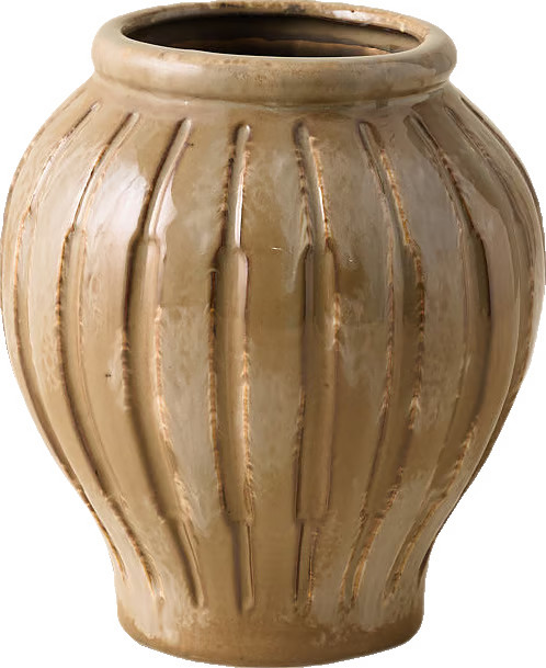 Callum Ribbed Vase | Magnolia