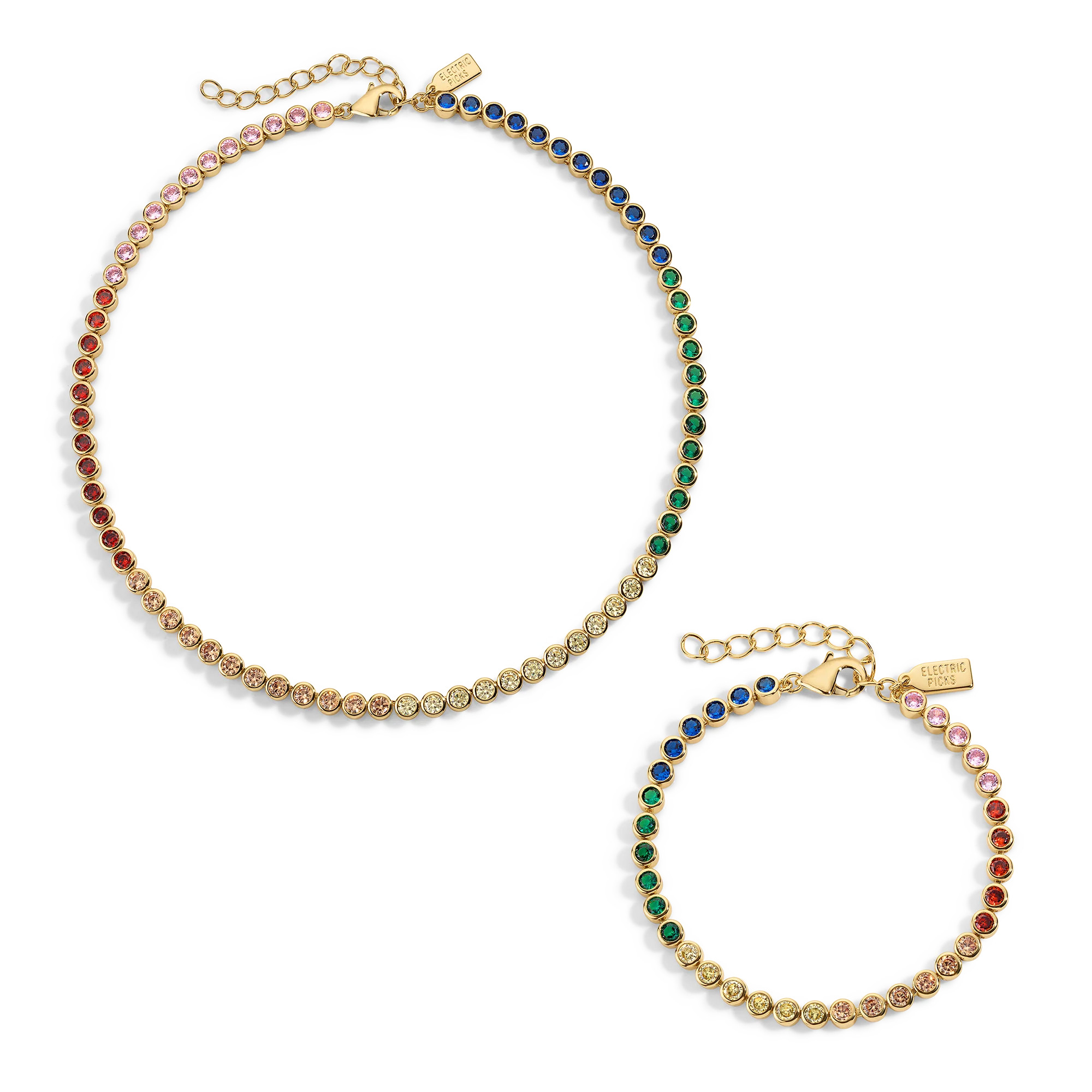Rainbow Caviar Set of 2 | Electric Picks Jewelry