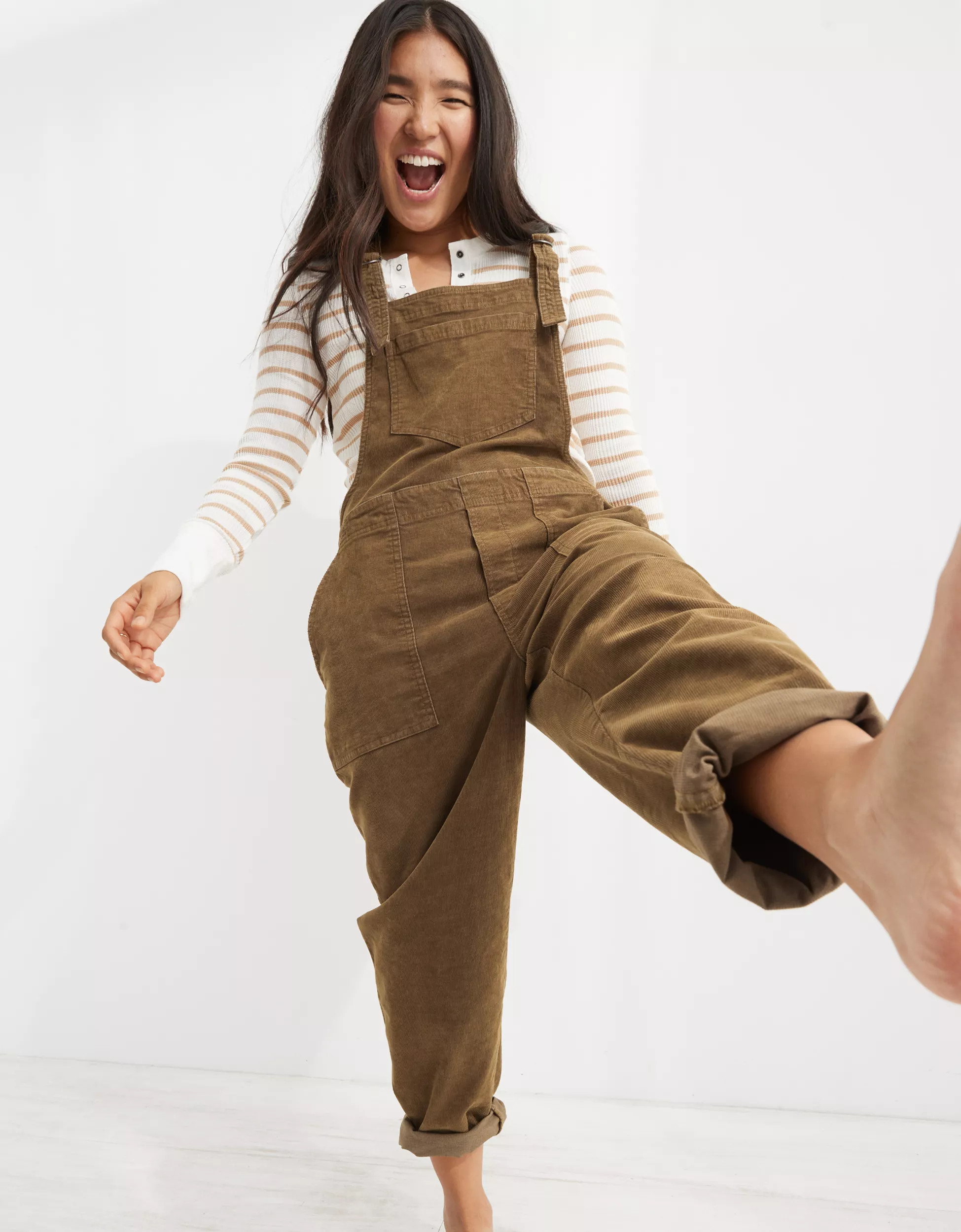 Aerie Werk & Play Corduroy Overalls | American Eagle Outfitters (US & CA)