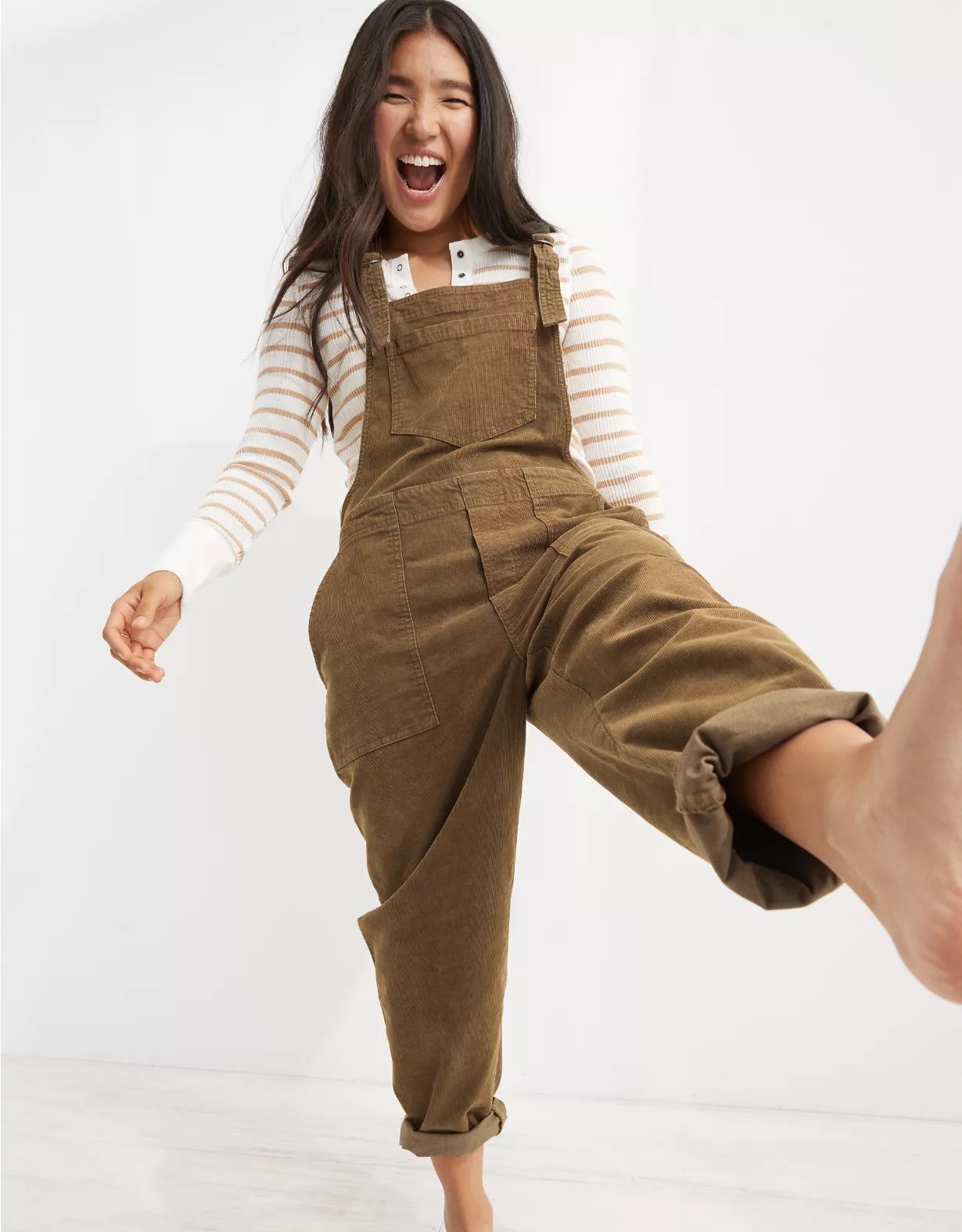 Aerie Werk & Play Corduroy Overalls | American Eagle Outfitters (US & CA)