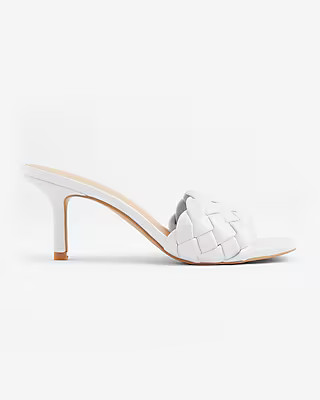 Quilted Slide Heeled Sandals | Express