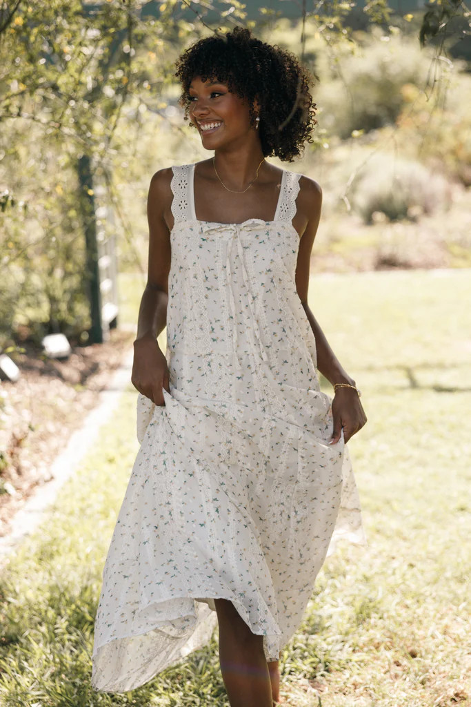 Caroline Maxi Dress - Yellow Floral | Petal & Pup (US)