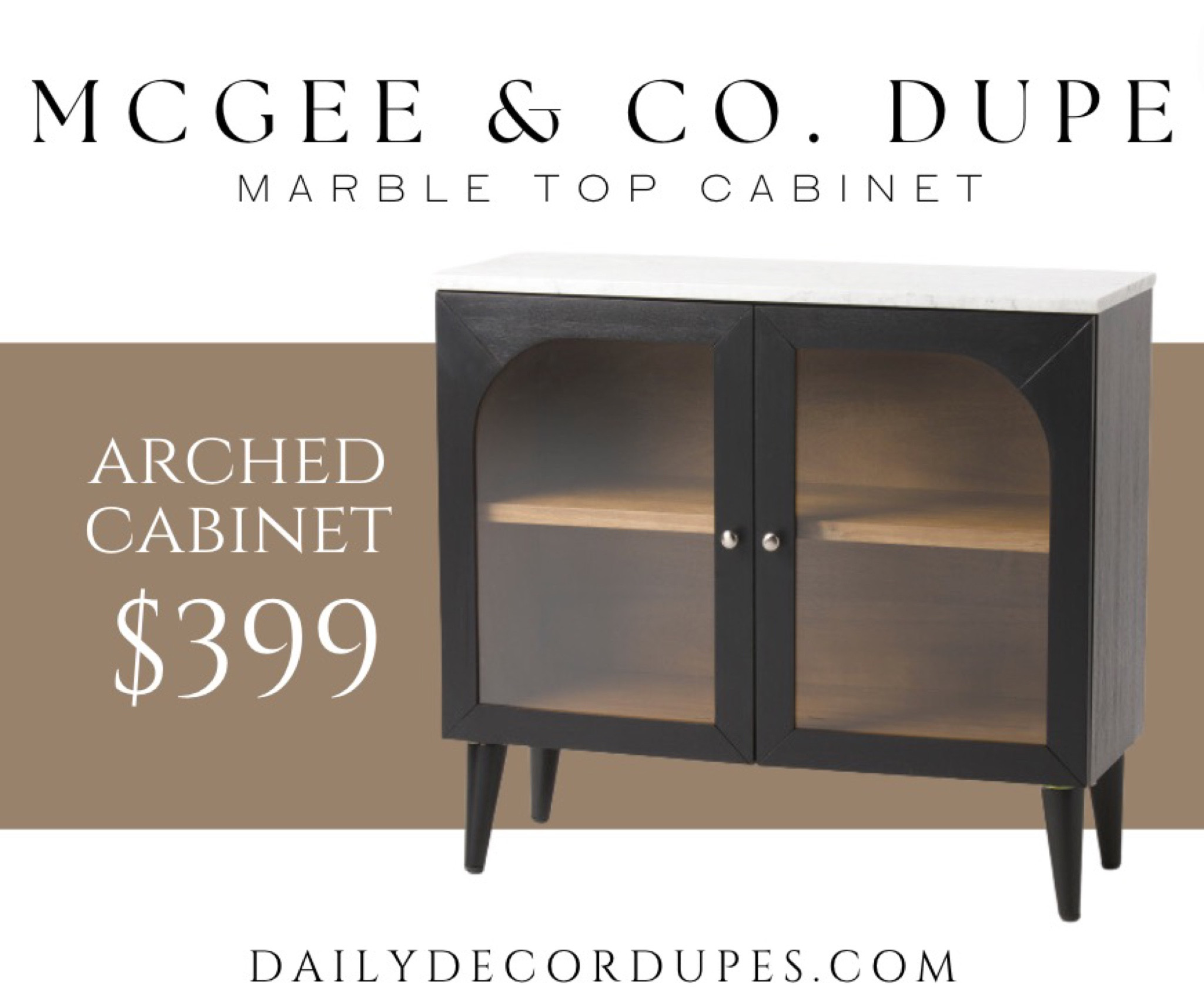 Mcgee and Co. dupe cabinet. Black arched cabinet with real marble top and glass arched doors. Dupe for the Studio Mcgee cabinet. Don’t forget free shipping with code. Dupe dupes more affordable option find replica copy cat similar look for less budget friendly affordable cheap cheaper beautiful pretty. Love dupes like these? I share multiple every day in my Facebook group “DAILY DECOR DUPES”

#LTKsalealert #LTKhome