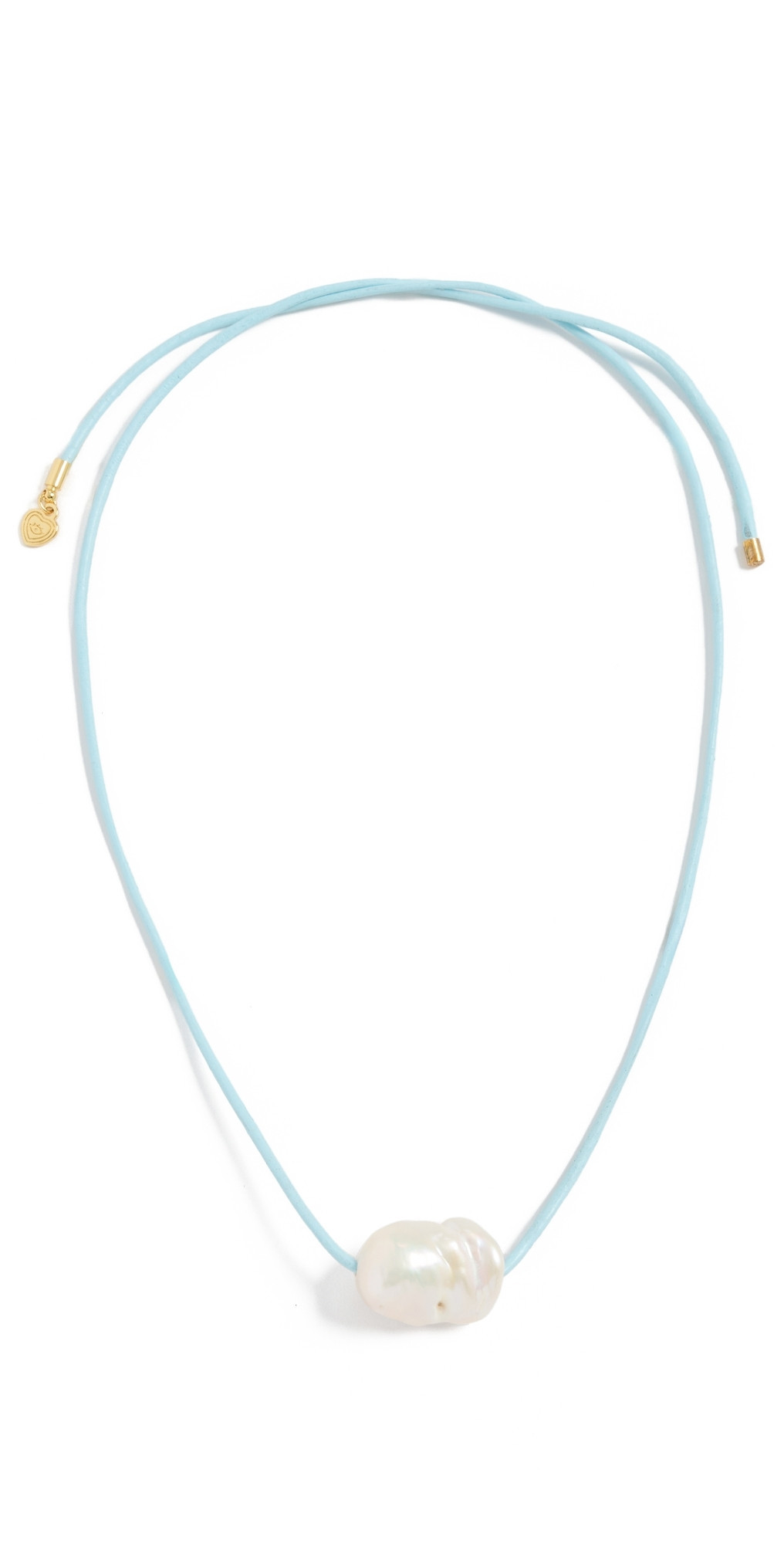 HART Sky Blue Pearl Cord Necklace Sky Blue One Size | Shopbop