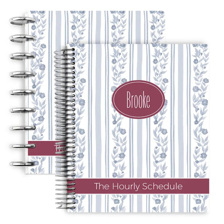 Buy 7x9 12‑Month Hourly Daily Planner | Hourly Layout | Plum Paper