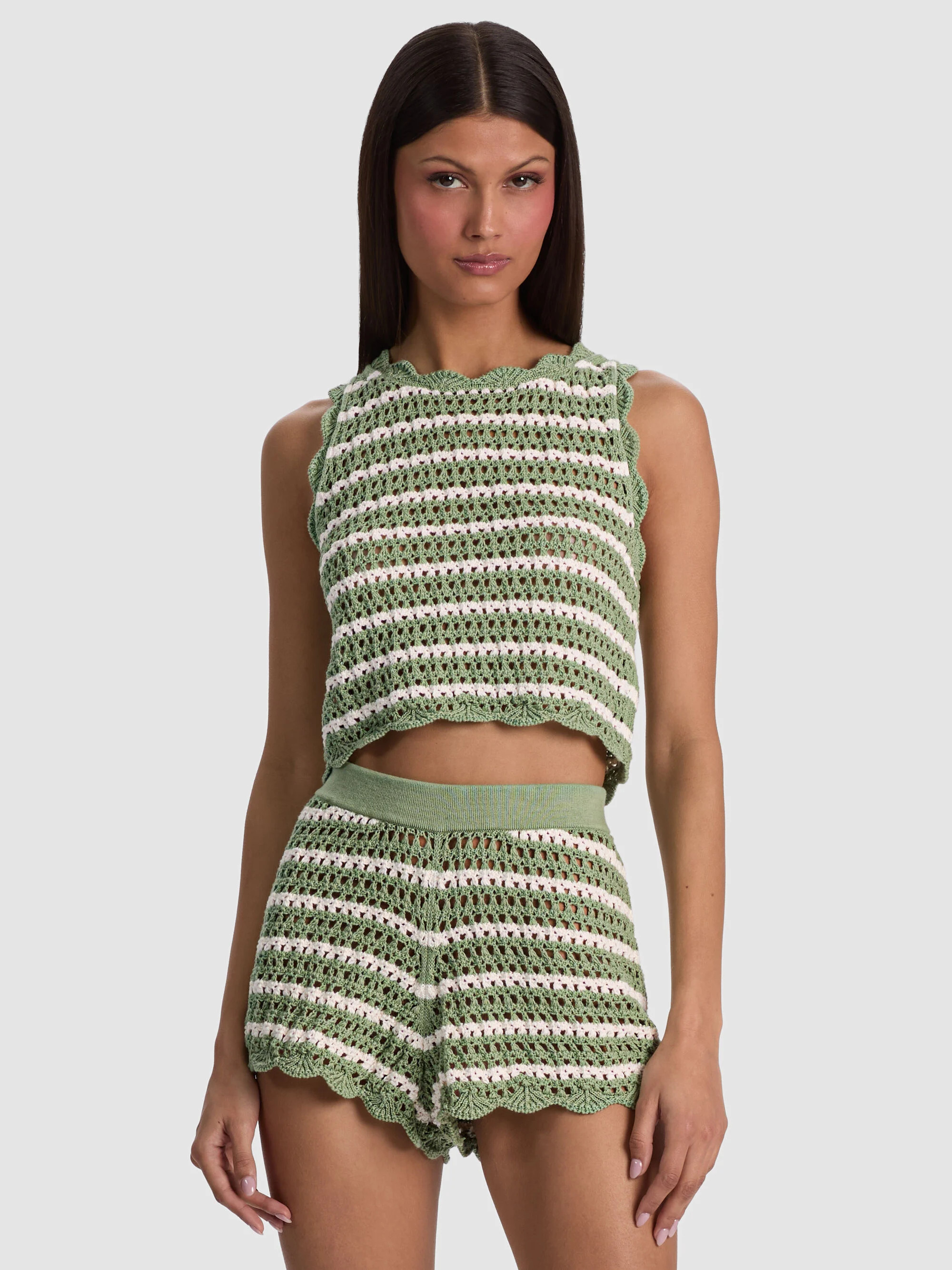 AMITY CROCHET TANK | Alice + Olivia