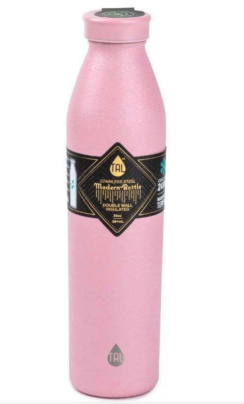 TAL Stainless Steel Modern Tumbler Water Bottle 20 fl oz, Pink Glitter - Walmart.com | Walmart (US)