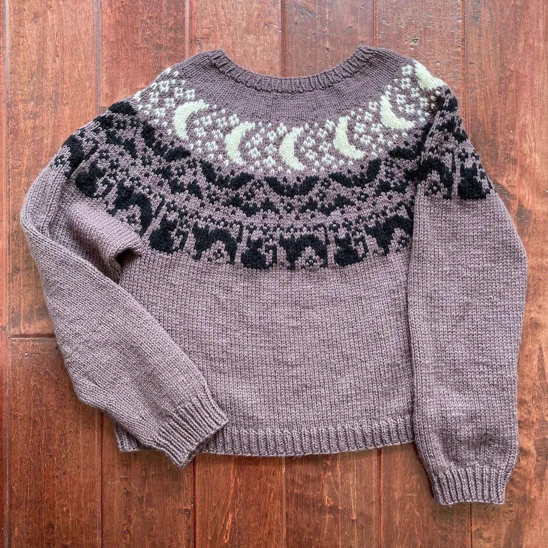 Salem Witch Sweater Knitting Pattern - Etsy | Etsy (US)