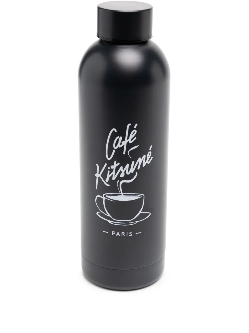 CAFÉ KITSUNÉ stainless-steel water bottle - Black | Farfetch Global