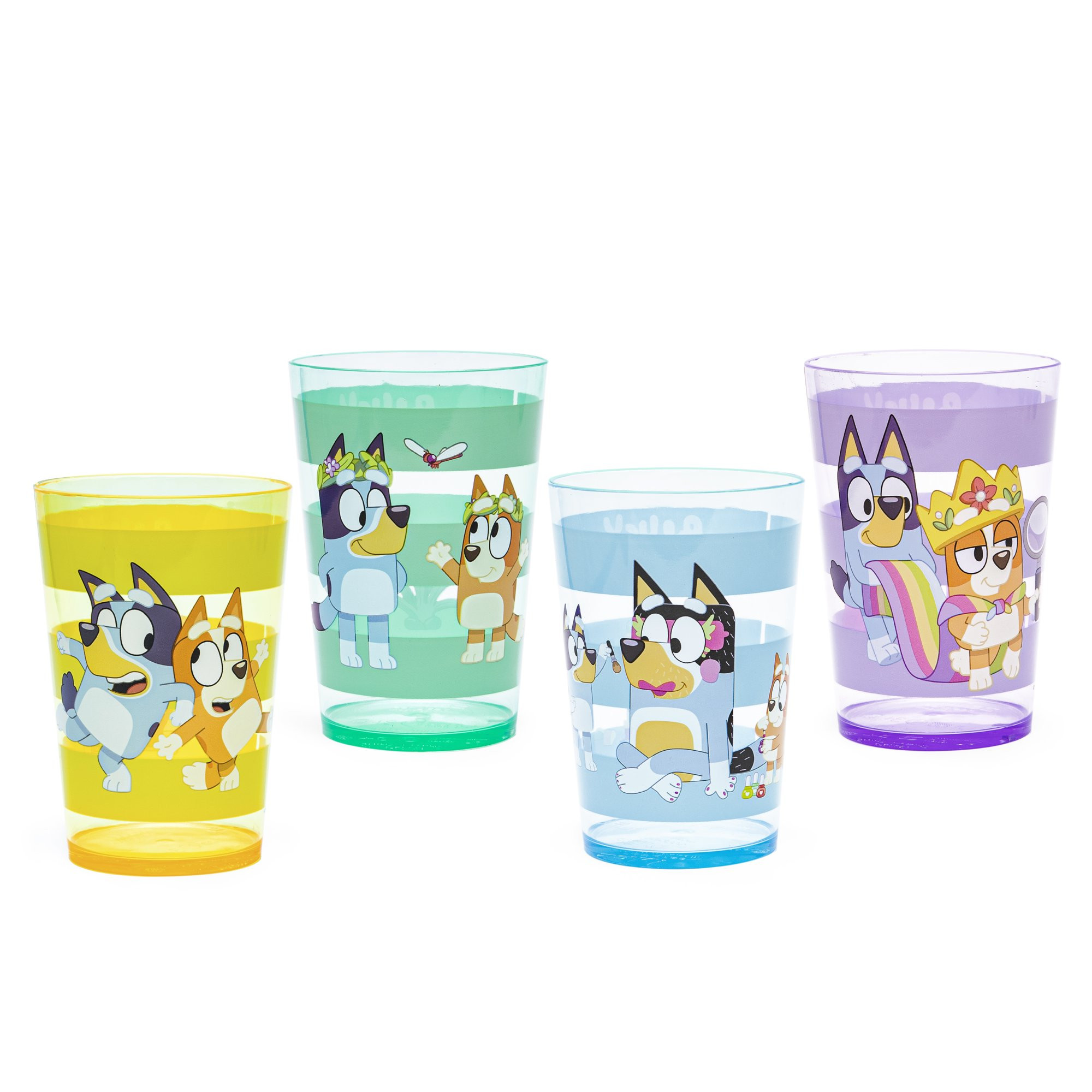 Zak Designs Bluey 14.5 ounce Tumbler, Bluey and Friends, 4-piece set | Walmart (US)