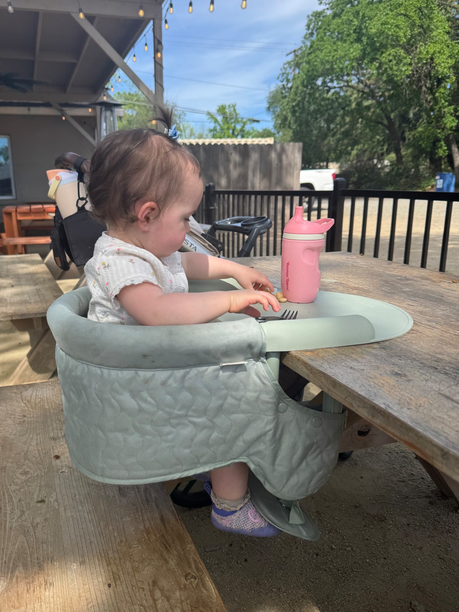 Lalo hook-on chair 
Baby seat 
Toddler seat 
Portable high chair 

#LTKKids #LTKmomlife #LTKBaby