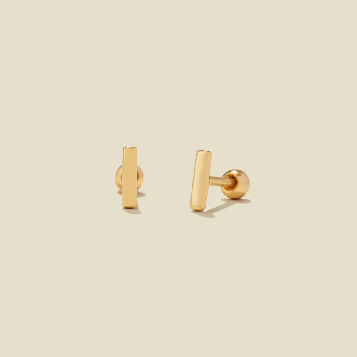 Mini Bar Stud Earrings | Made by Mary (US)