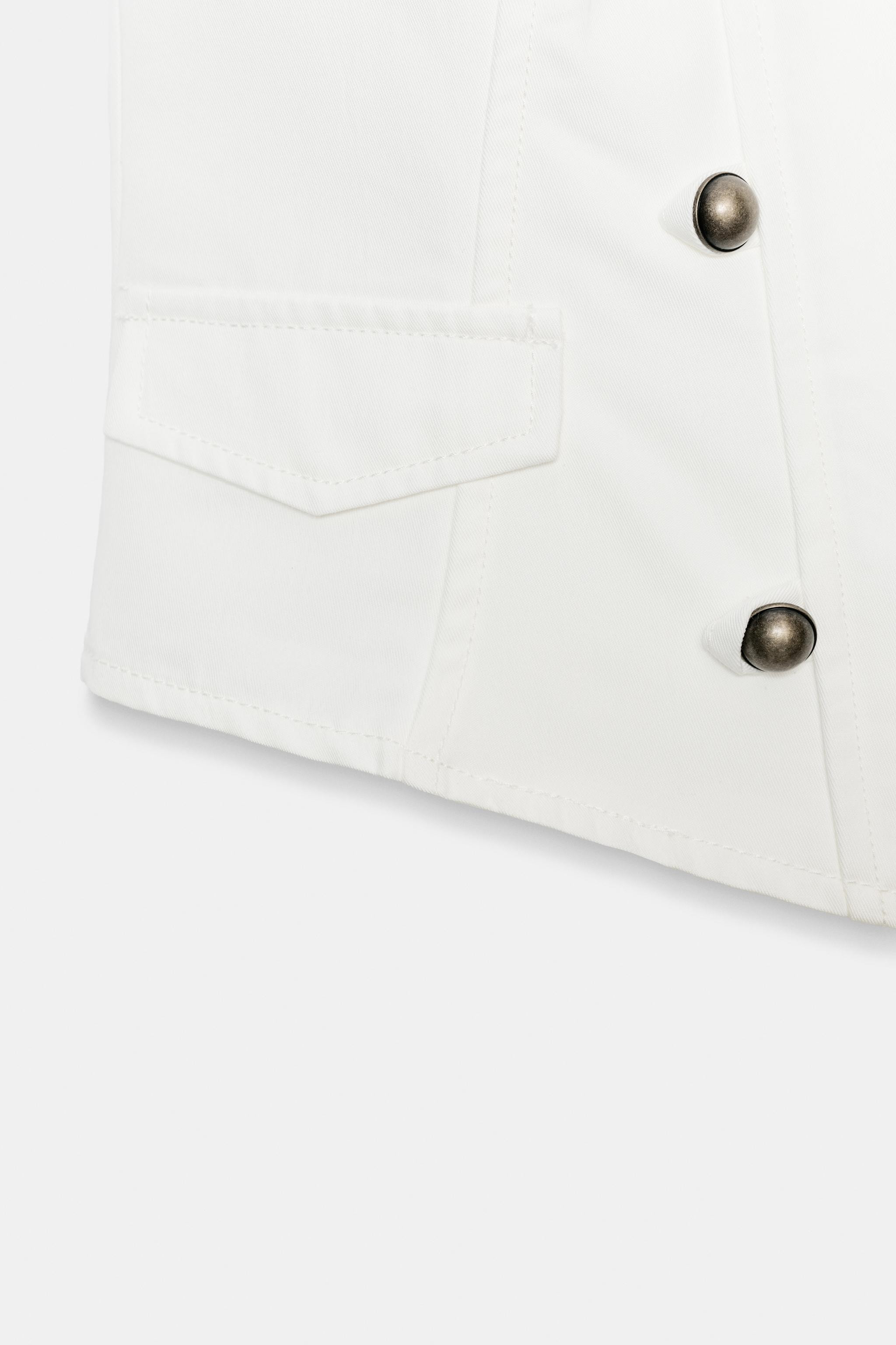 ZIP BUTTON TOP | Zara US