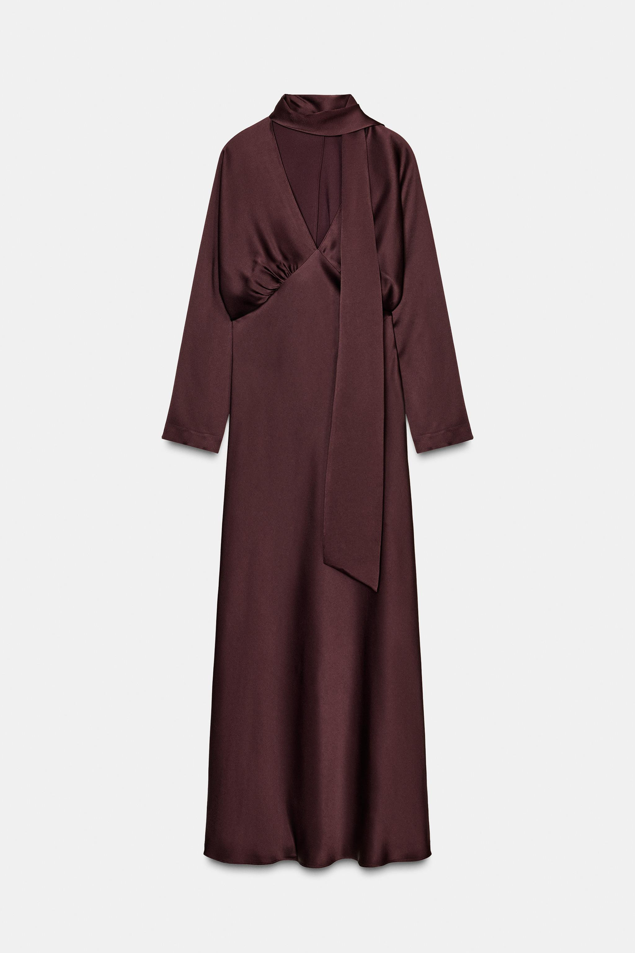 SATIN EFFECT HANDKERCHIEF DRESS ZW COLLECTION LIMITED EDITION | Zara US
