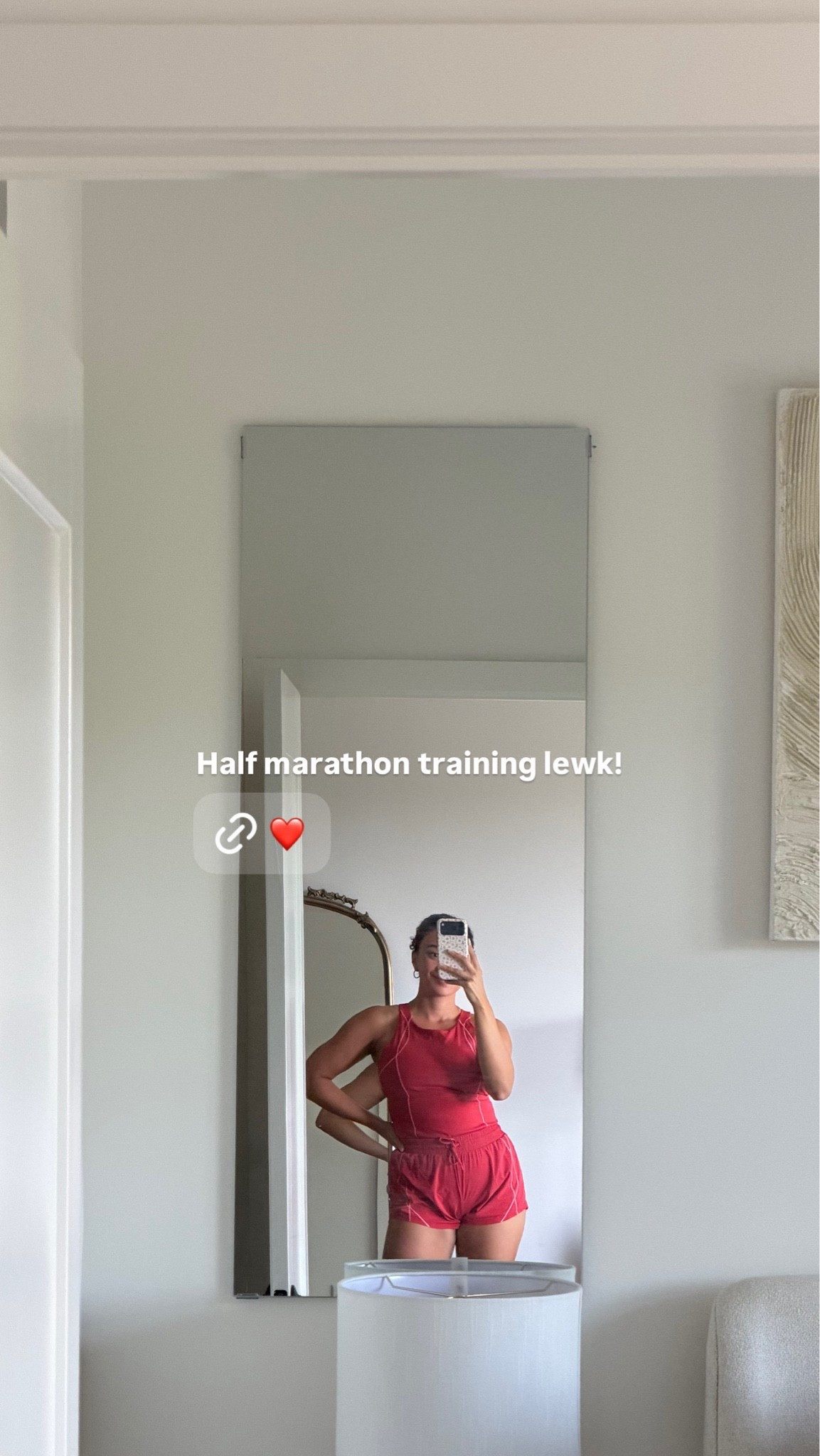 What I wore for today’s half marathon training sesh! Red matching set for running. Comes with a pocket on the back of the tank!

#LTKootd #LTKActive #LTKfitnessgoals
