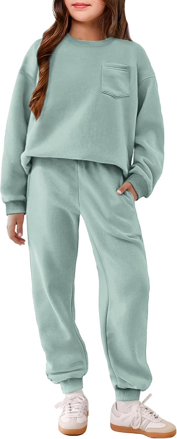 Arshiner Girls Clothes 2 Piece Fashion Fall Outfits Oversize Sweatsuit Sets | Amazon (US)