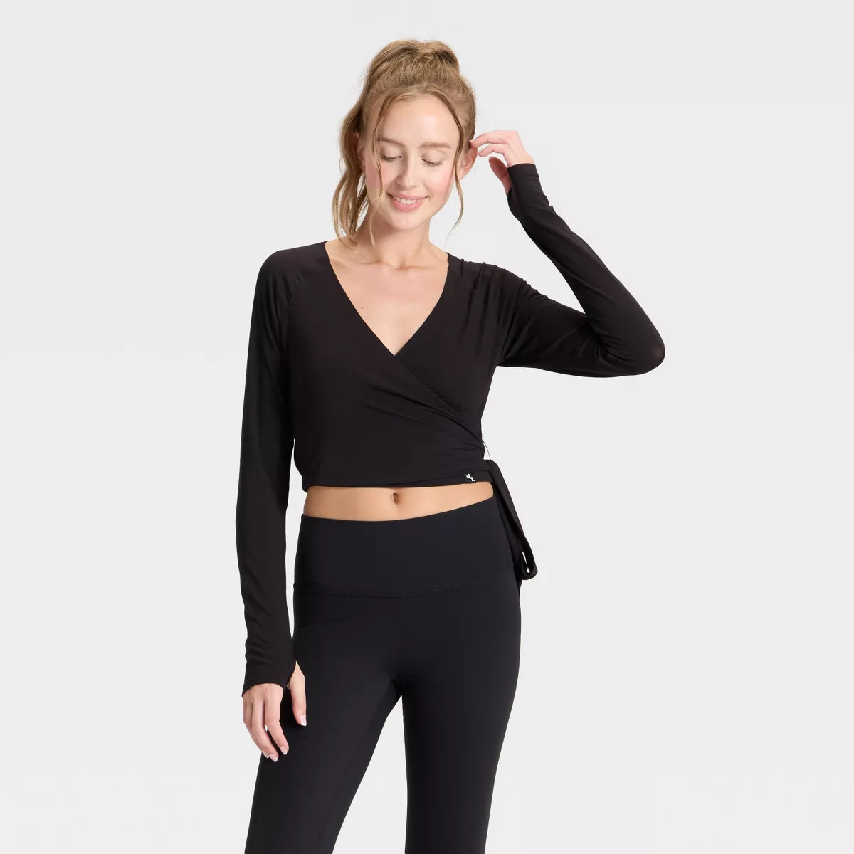 Women's Wrap Long Sleeve Top - JoyLab™ | Target