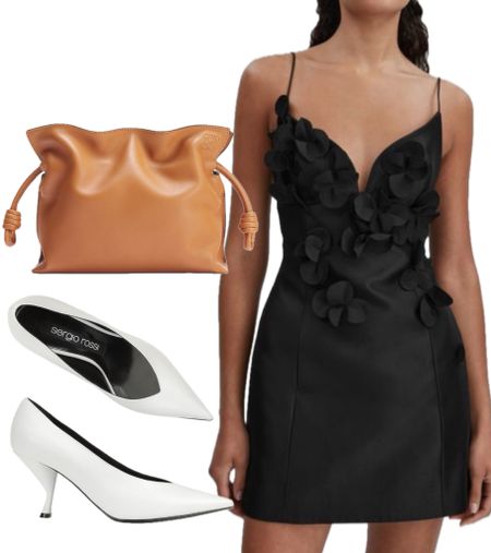 Black White & Tan - Spring Summer Evening Look 

Loewe Reiss Sergio Rossi Clutch Handbag Little Black Dress White Pump Heels 

#LTKstyletip #LTKshoecrush #LTKeurope