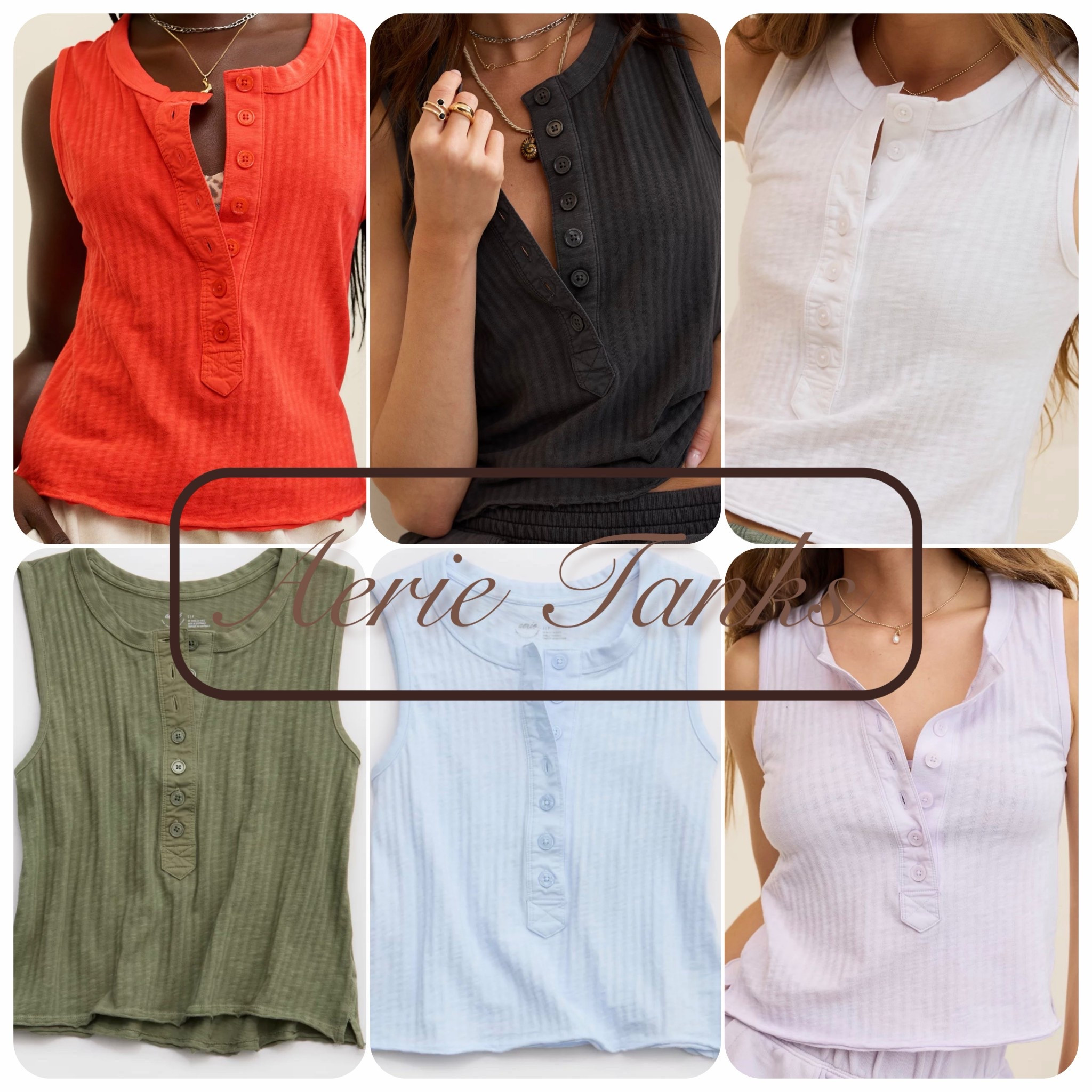 New Aerie tanks! So cute in lots of colors! I did a true size small 

#LTKootd #LTKSaleAlert #LTKgrwm