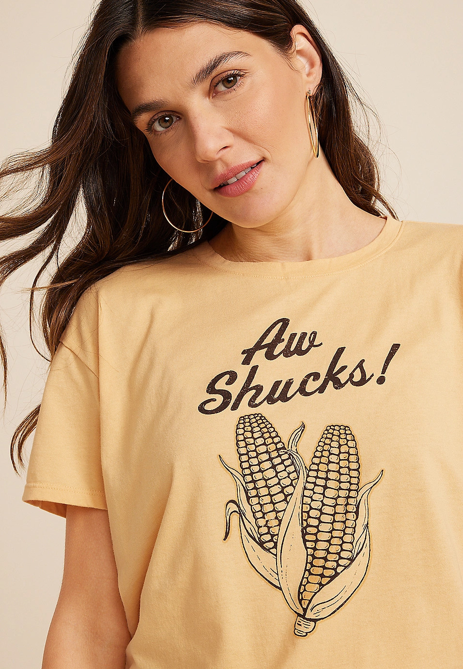 Yellow Aw Shucks Corn Graphic Tee | Maurices
