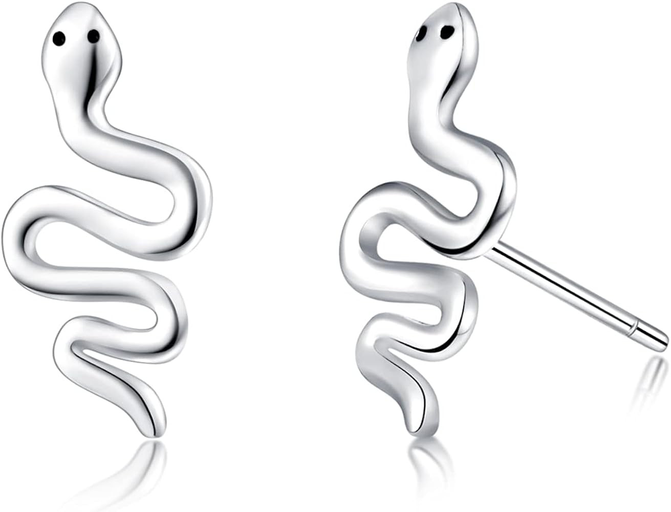 Tiny Snake Stud Earrings for Women Girls, Simple Funny Adorable Animal Ear Studs, Dainty Christmas Valentine Jewelry. | Amazon (US)