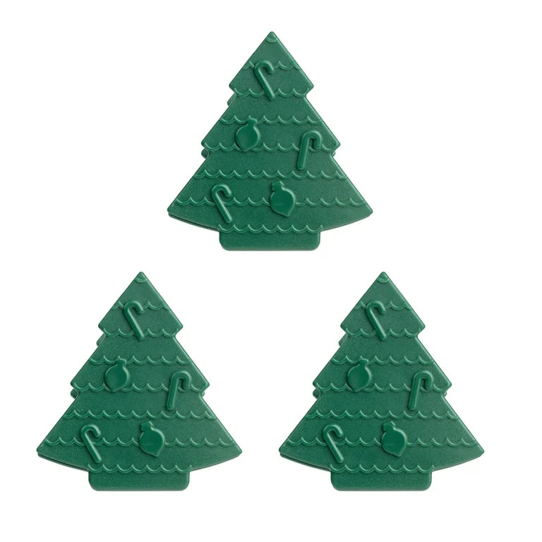 Holiday Time Evergreen Tree Bag Clips, 3-Pack, Durable Plastic, Green | Walmart (US)