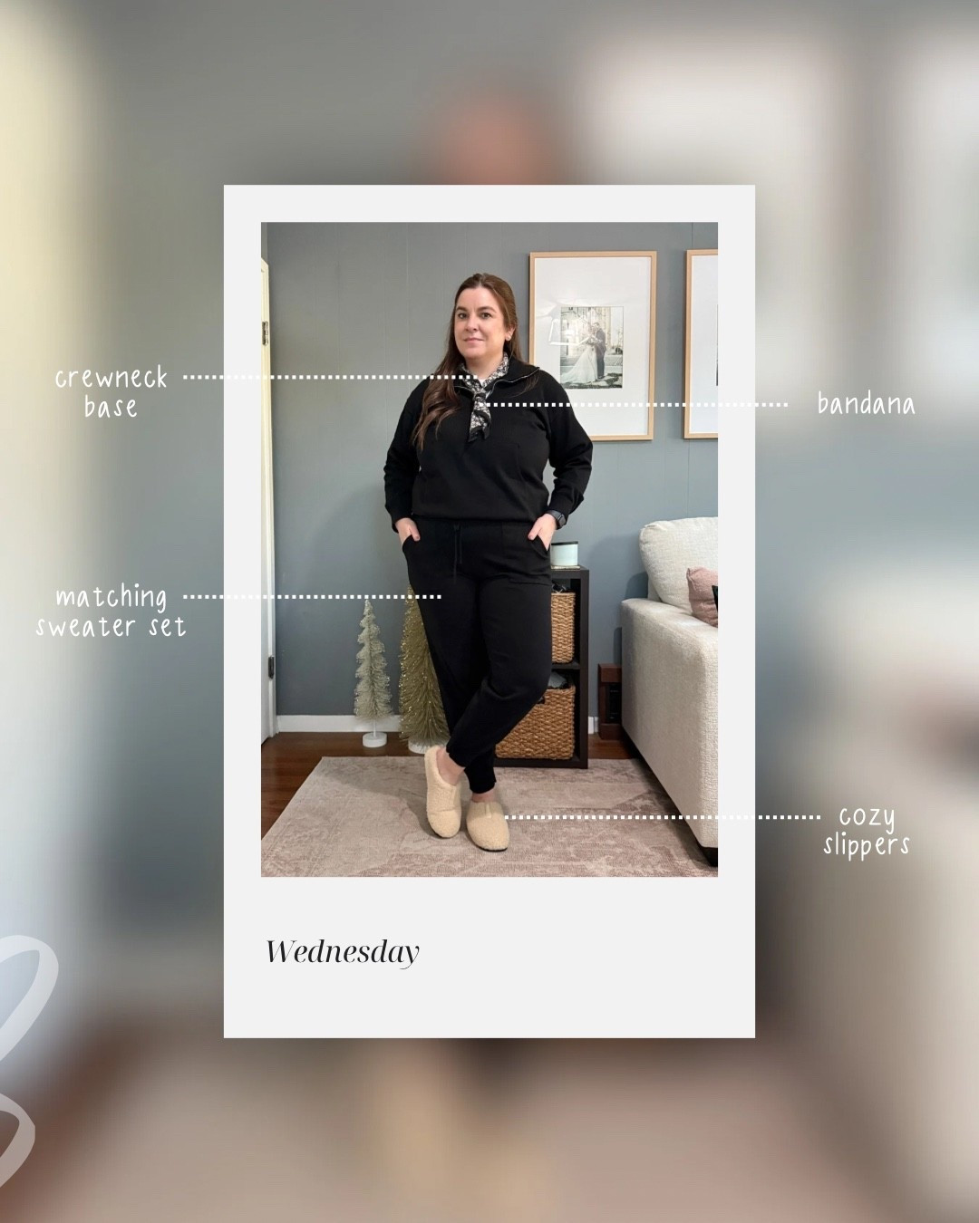 Cozy outfit WFH outfit details:
Sweater set (L)
Crewneck t-shirt (L)
Bombas Sunday slipper (8)
Amazon bandana

#LTKMidsize #LTKStyleTip #LTKootd
