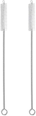 2 Qty Drink Straw Cleaning Brush - Bristle Cleaner for Stainless Steel Drinking Straws | Amazon (US)