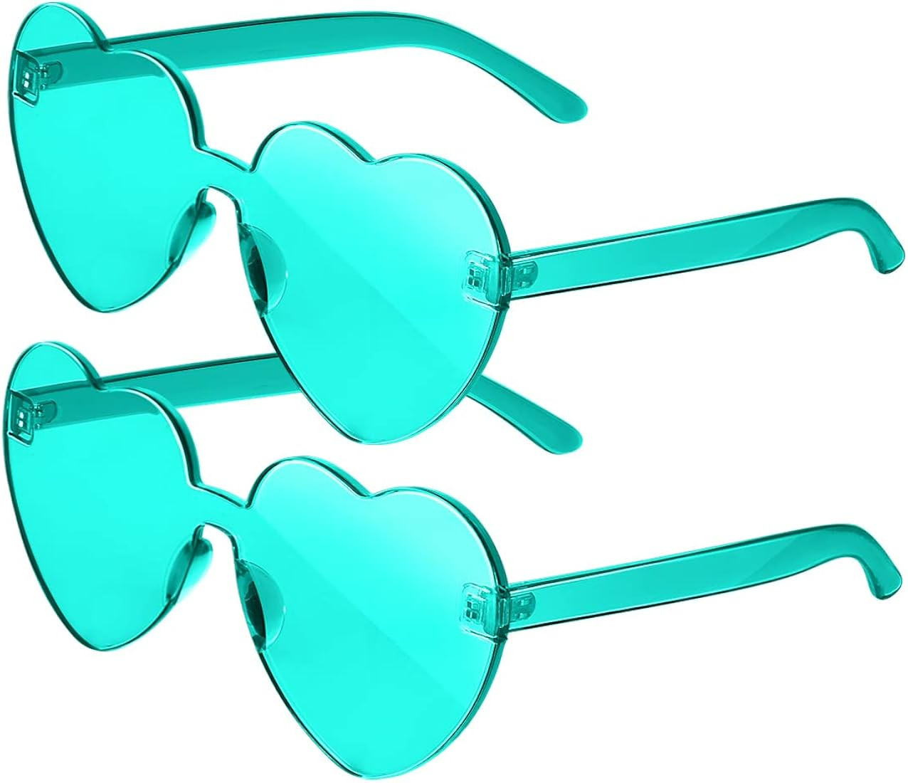 Gaiatop Heart Sunglasses for Women Candy Color Transparent Rimless Heart Glasses for Girls Cute H... | Amazon (US)