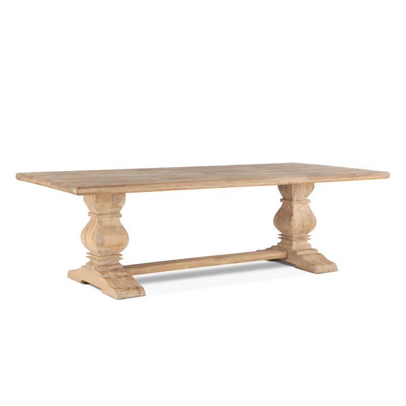 Katharine Mango Solid Wood Trestle Dining Table | Wayfair North America