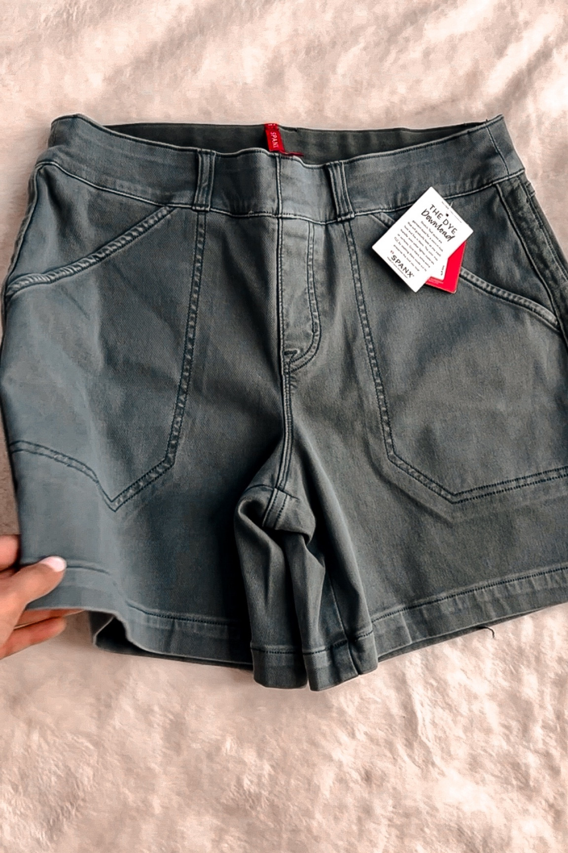Spanx 6 inch twill shorts. I wear a size S. Use my code ZEBAXSPANX for 10% off plus free shipping 


#LTKunder100 #LTKfit #LTKFind