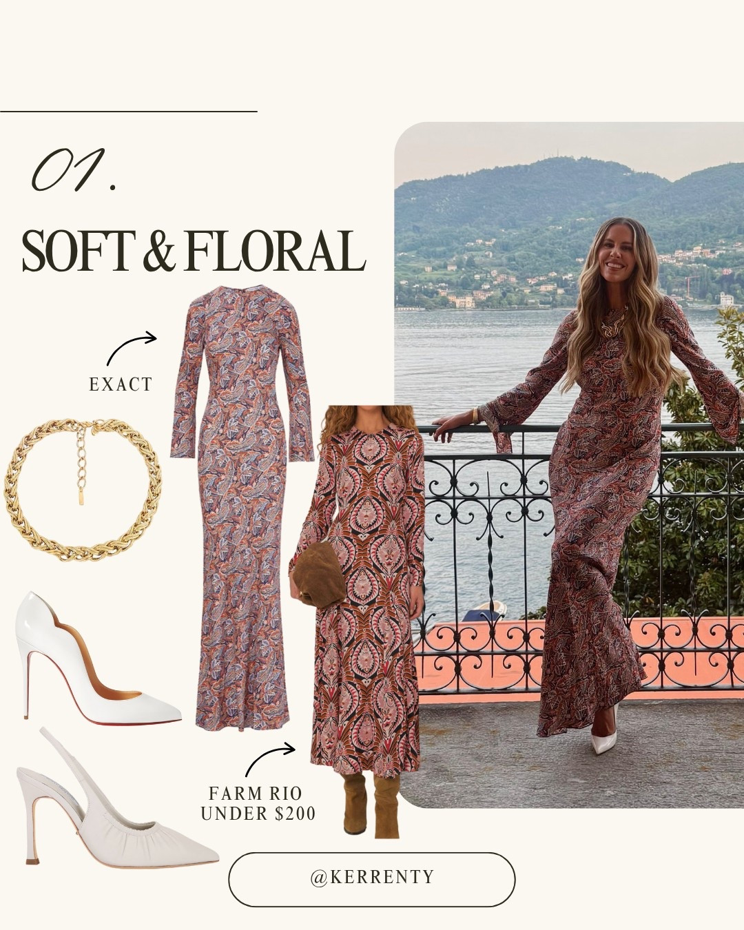 1/5 outfits I wore in Europe 🩷 I linked my exact Veronica Beard dress + I found a similar look from Farm Rio that is on sale and under $200! 

#LTKStyleTip #LTKSeasonal #LTKTravel