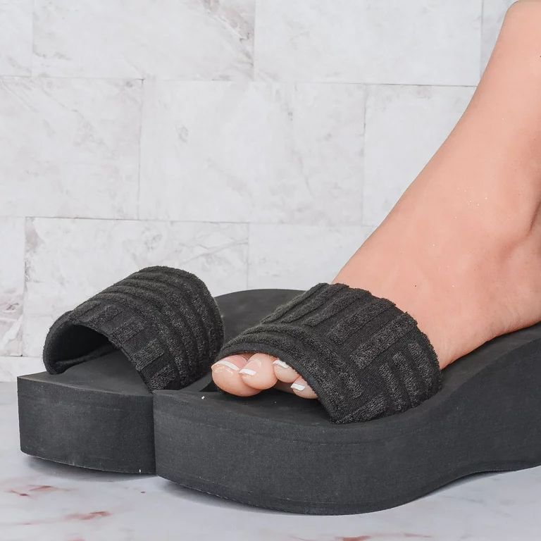 EVA Foam Platform Wedge Thong Sandal, Women Summer Slipper - Walmart.com | Walmart (US)