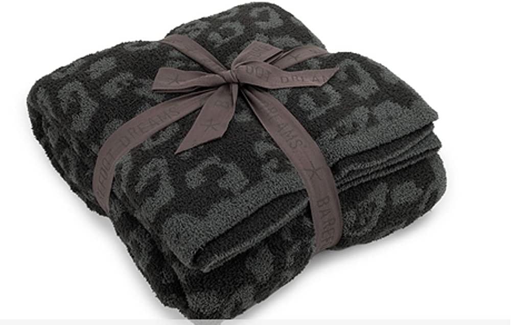 Amazon.com: Barefoot Dreams CozyChic Barefoot in The Wild Throw One Size,Leopard/Graphite/Carbon,... | Amazon (US)