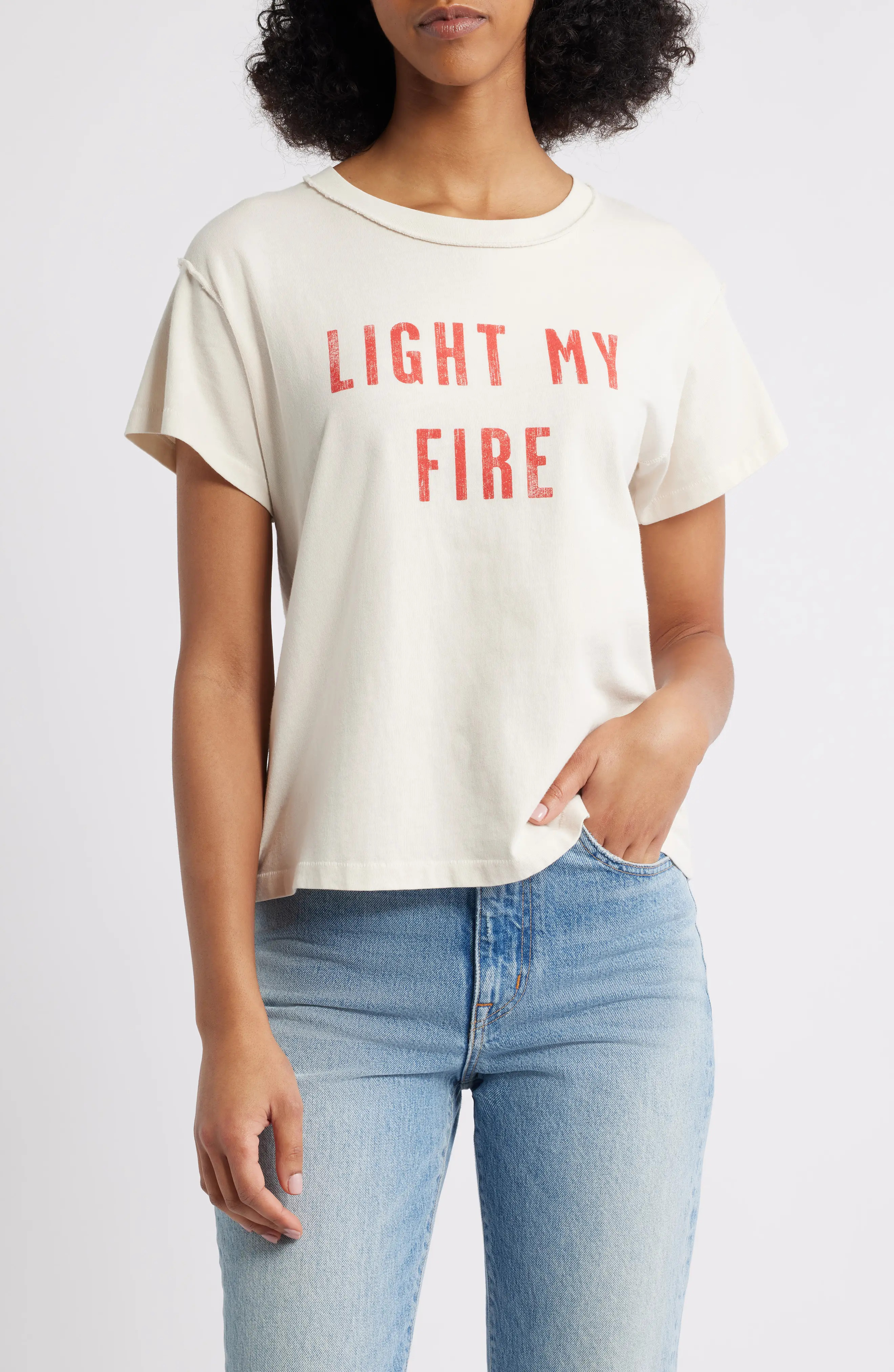 The Doors Light My Fire Cotton Graphic T-Shirt (Women) | Nordstrom | Nordstrom