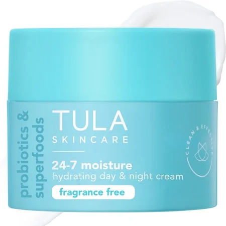 TULA Skin Care 24-7 Moisture Hydrating Day and Night Cream - Fragrance Free, 1.5 oz | Walmart (US)