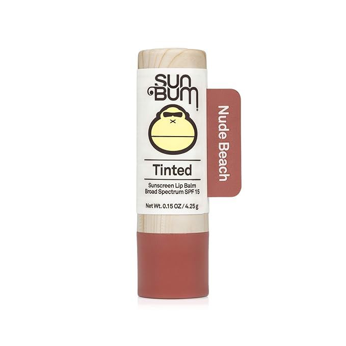 Sun Bum Tinted Lip Balm Nude Beach | SPF 15 | UVA / UVB Broad Spectrum Protection | Sensitive Ski... | Amazon (US)