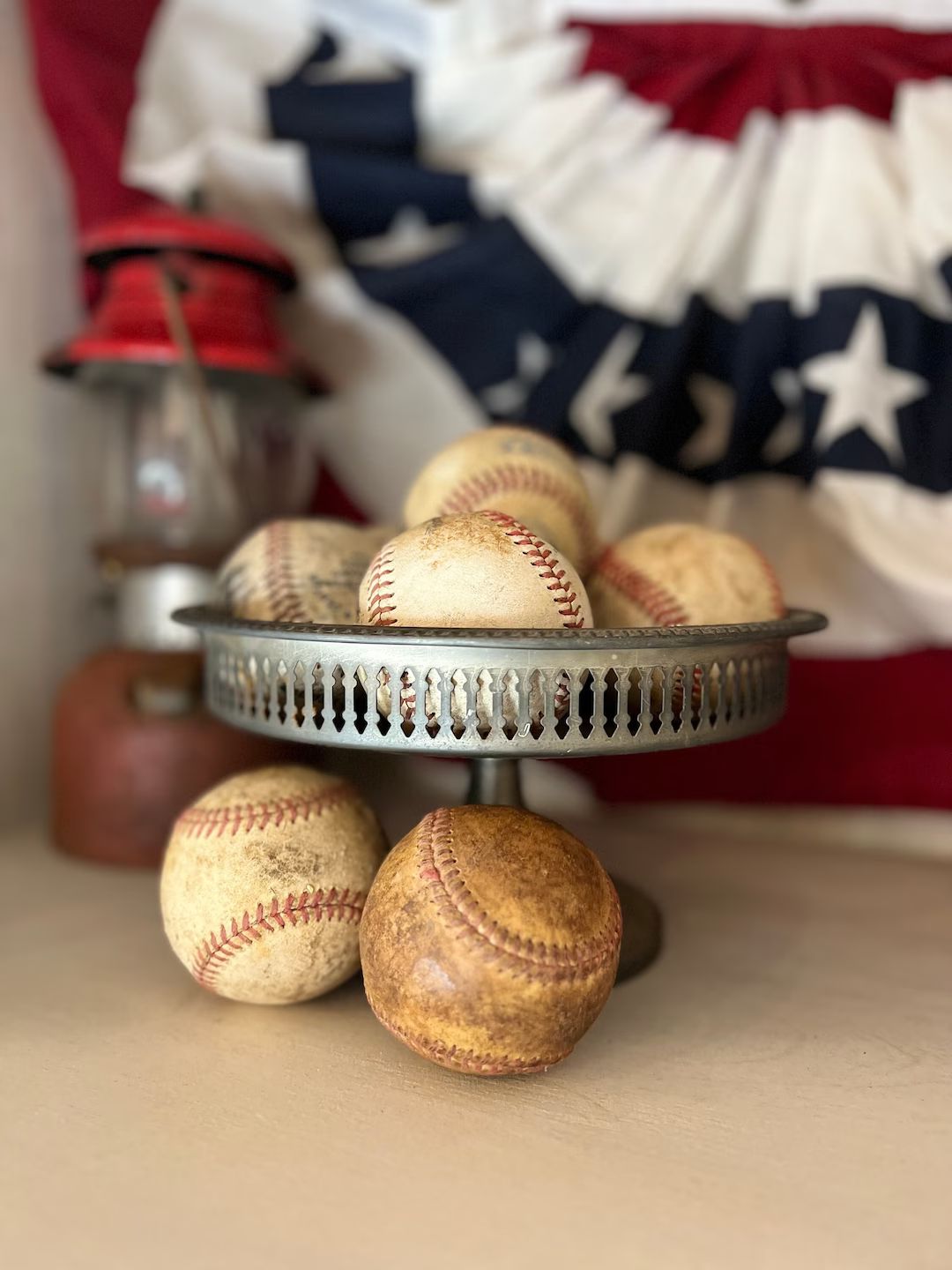 Vintage Baseballs Americana | Etsy (US)
