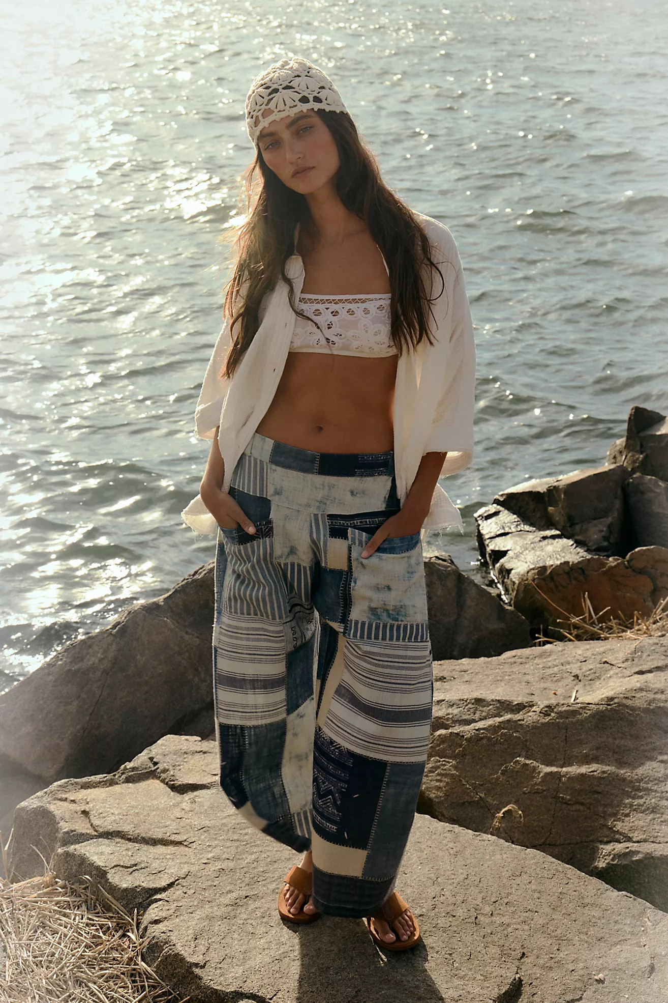 We The Free Symphony Patched Wide Leg Jeans | Free People (Global - UK&FR Excluded)