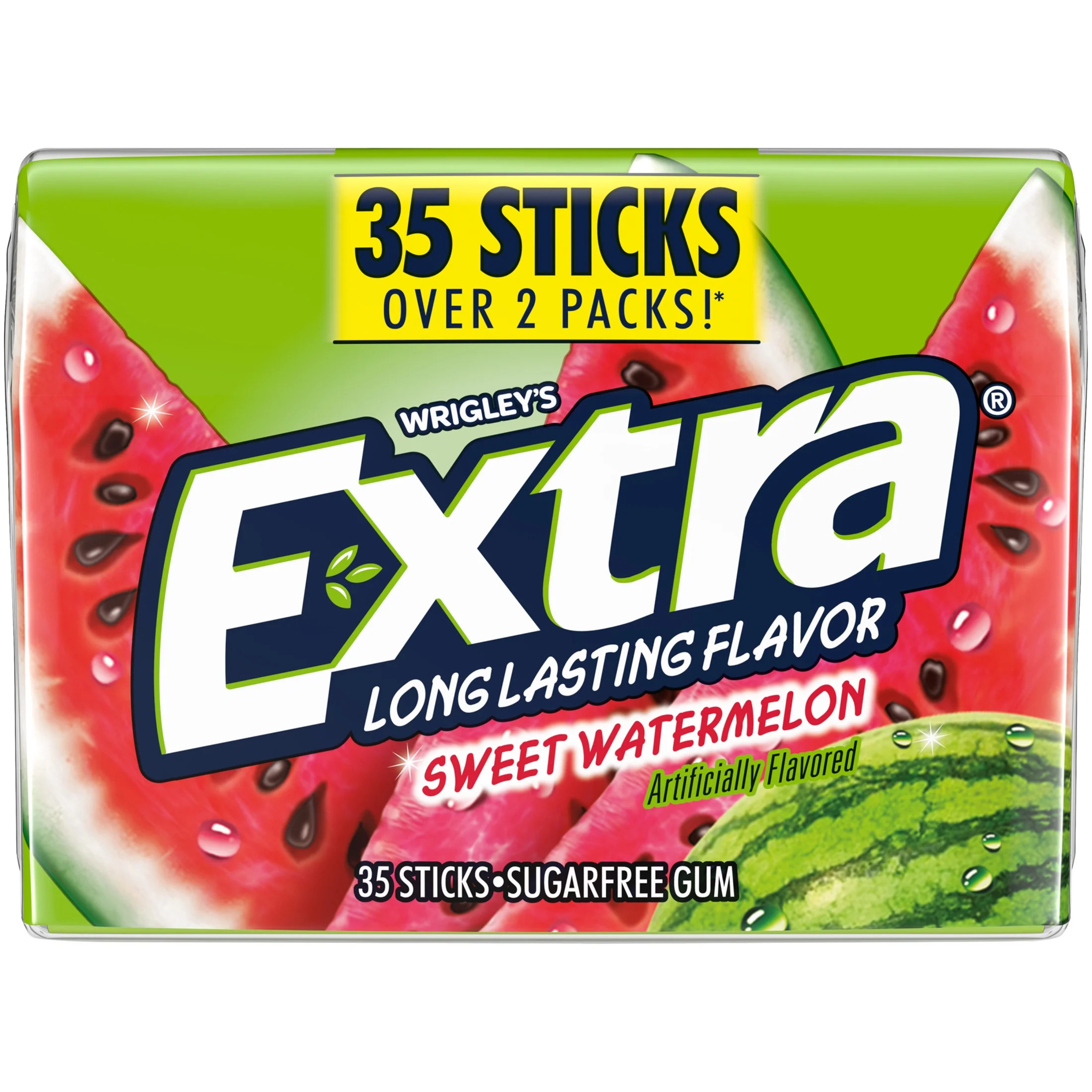 Extra Sweet Watermelon Sugar Free Chewing Gum Pack - 35 sticks | Walmart (US)