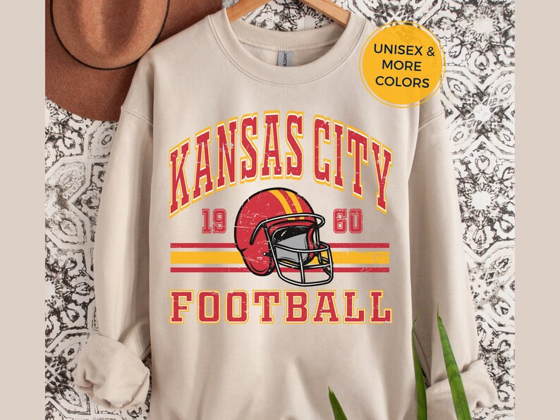 Kansas City Chiefs Retro Style Sweatshirt Crewneck  Vintage - Etsy | Etsy (US)