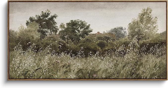 InSimSea Extra Large Framed Vintage Wall Art, Living Room Country Farmhouse Decor, Grassland Land... | Amazon (US)