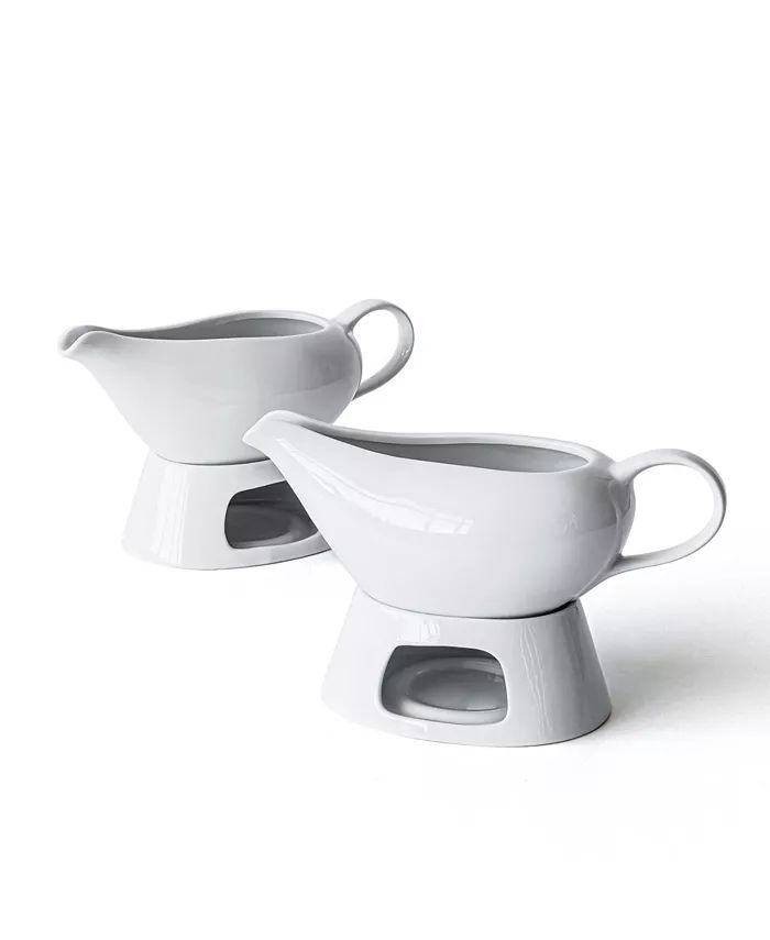 Over and Back Gravy Boat and Warmer Stand, Set of 2 - Macy's | Macys (US)